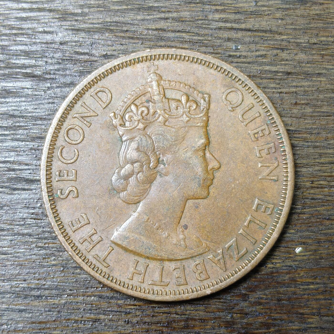 【铜匠收藏】★第132场★散币场，无佣金，30包邮。不满30元，支付5元运费。《接受代拍 代送NGC评级》 东加勒比 1965年 2分 伊丽莎白二世 铜币