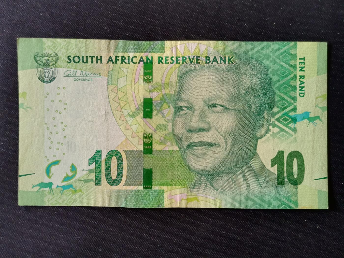 【游宝拍卖】乙巳蛇年87期 佣金1+6% 南非-10兰特【流通好品VF】