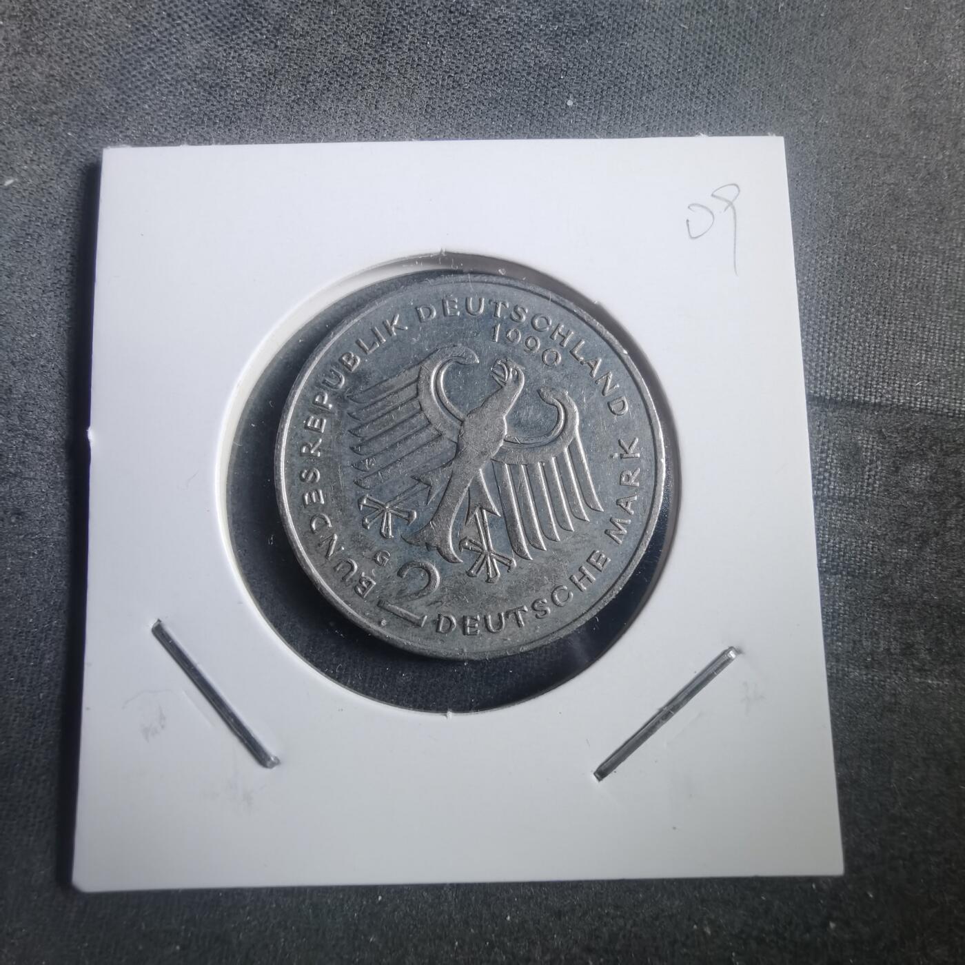 沼泽如烟--第904场 德国1990年2马克