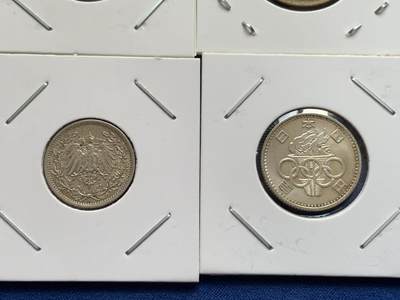 《竞宝斋》第438场 周日，周一，周二 3场连拍 （全场包邮） 八枚一组 德国日本民国半圆桑给巴尔蒙巴萨 细节见图