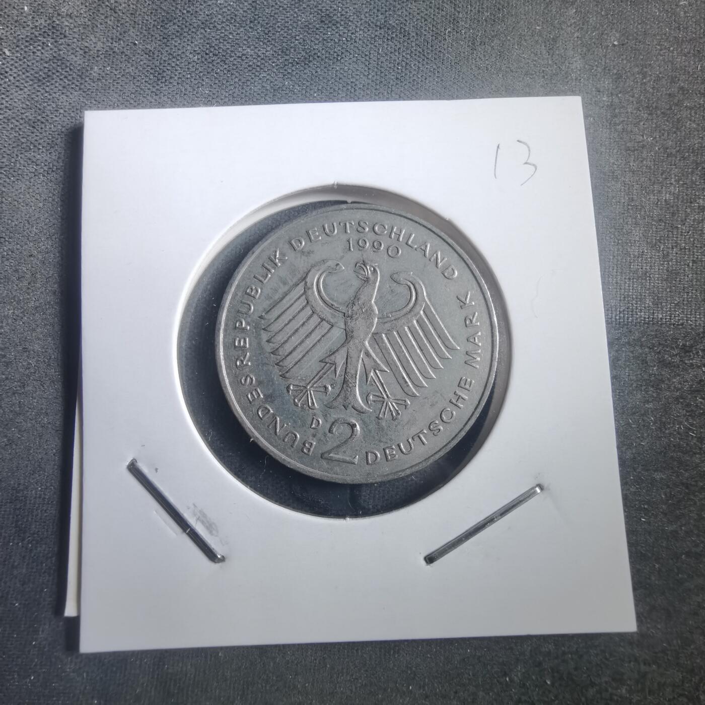 沼泽如烟--第904场 德国1990年2马克