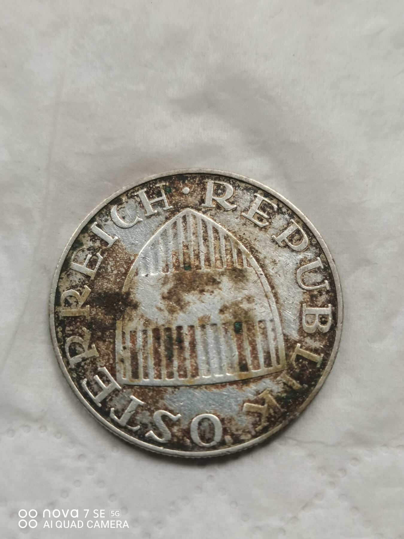 外国钱币 58年奥地利10先令银币