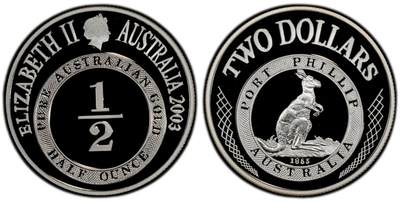 PThappally收藏第54次拍卖，英联邦地区硬币纸币 - 澳大利亚  2003   2 澳元 18.22g 银币 PCGS PR69DCAM 