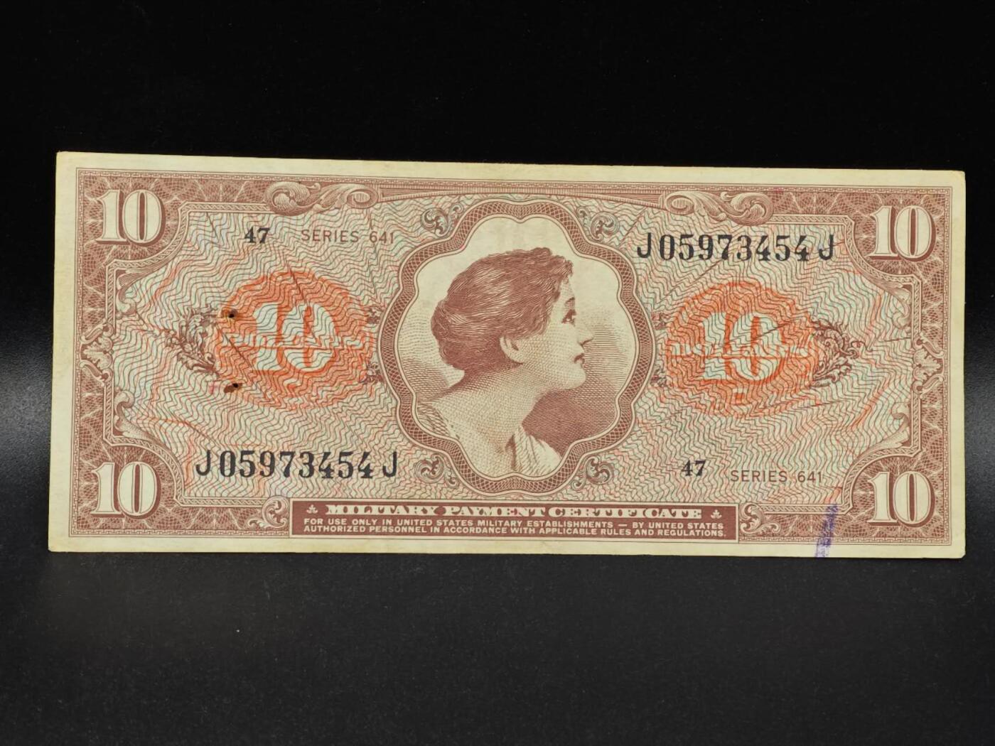 【淘币小摊】限时拍第八百拍  纸币场  满百包邮可预留两周  周一统一发货  美国10元军票