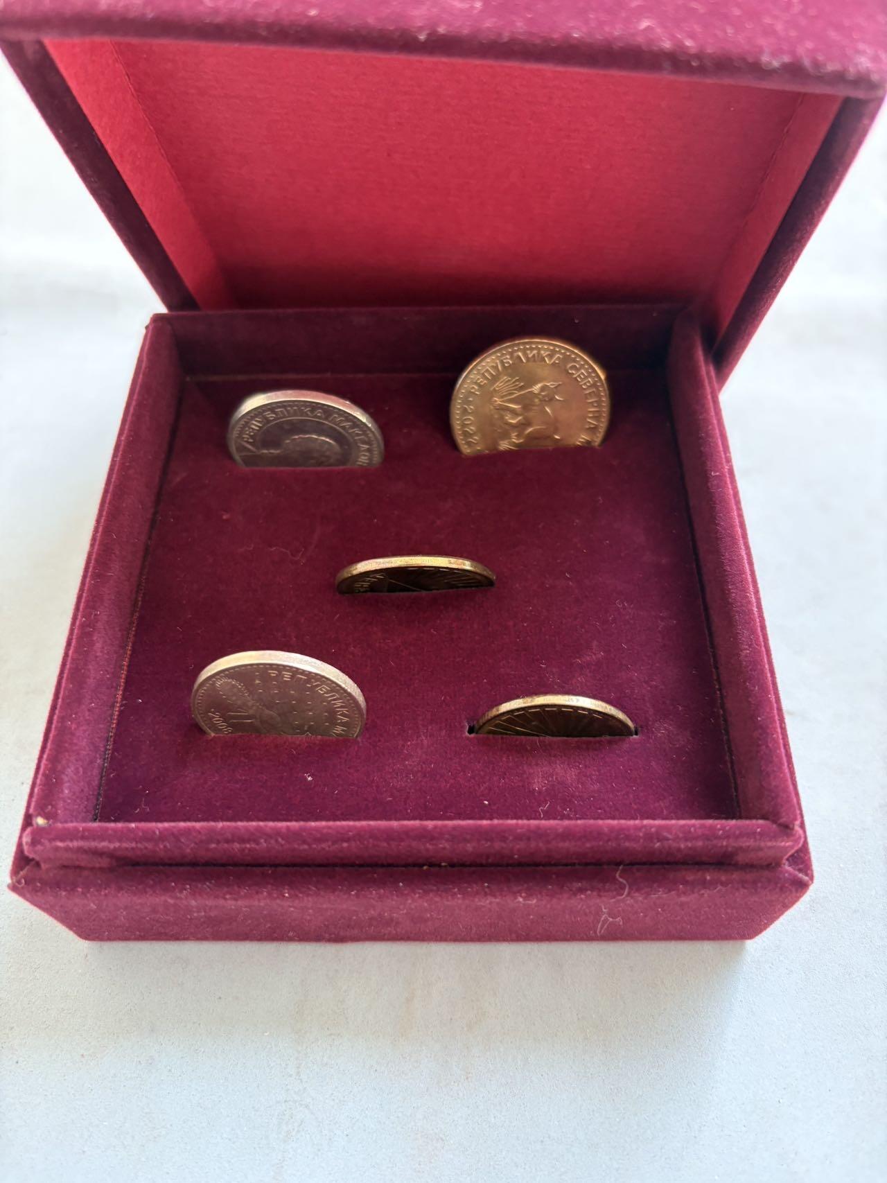 盛世勋华——号角文化勋章邮票专场拍卖第288期 马其顿套币 5枚硬币 1918—2022年版本 带定制盒