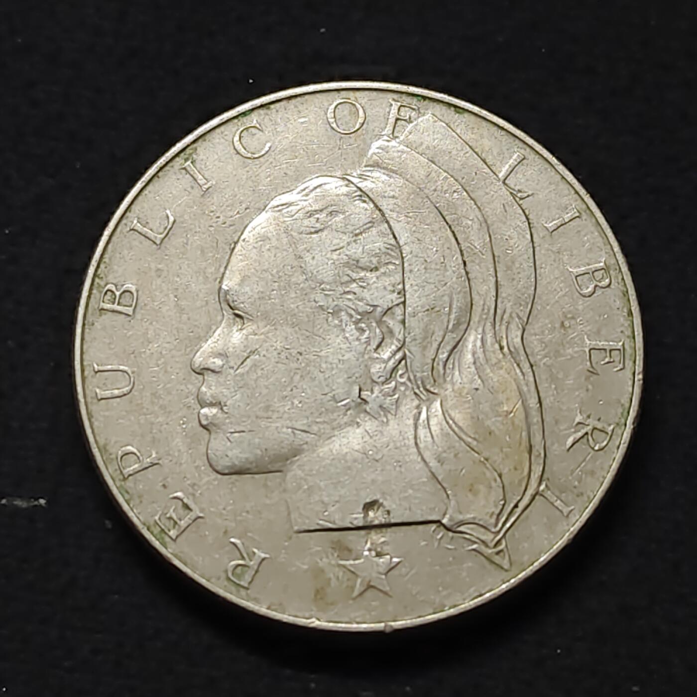 【全场包邮】纯粹捡漏拍478场（免费代拍第15场） 利比里亚1968年1元