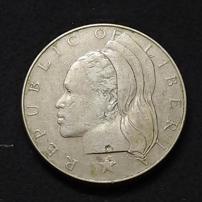 【全场包邮】纯粹捡漏拍478场（免费代拍第15场） - 利比里亚1968年1元