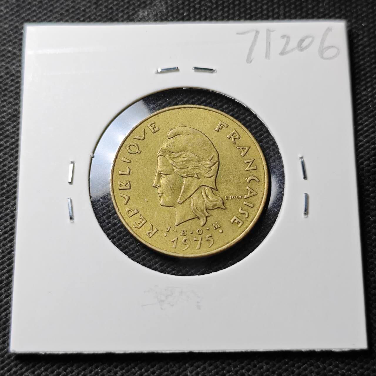 KK钱币收藏小铺  第371场  2月预留时间 周末发货  法属赫布里底5法郎铜币