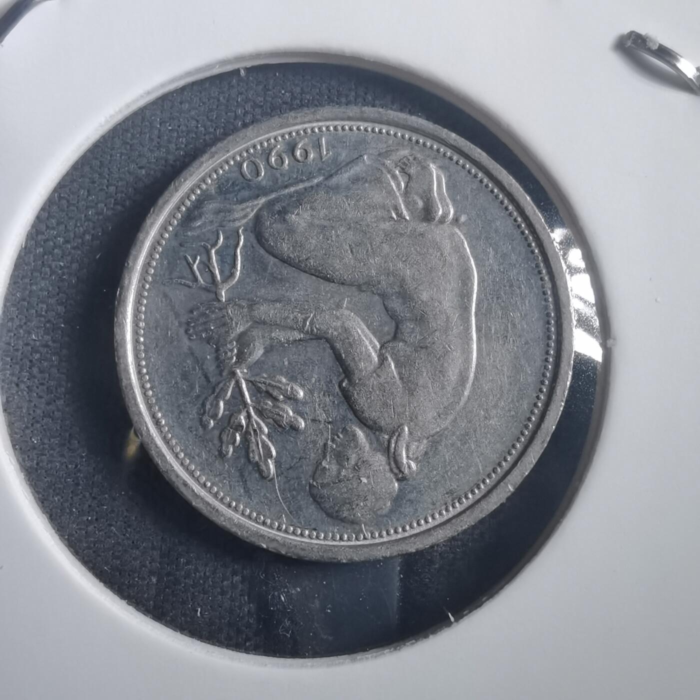 沼泽如烟--第904场 德国1990年50芬尼