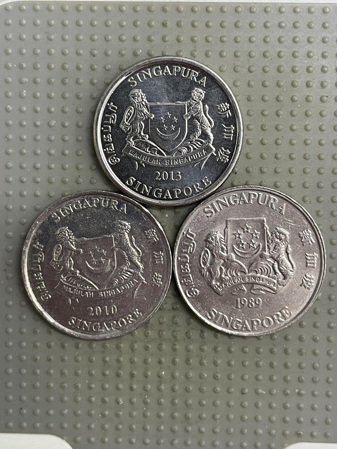 2025年第118场各国散币拍卖（总第118场） 新加坡20分3枚不同