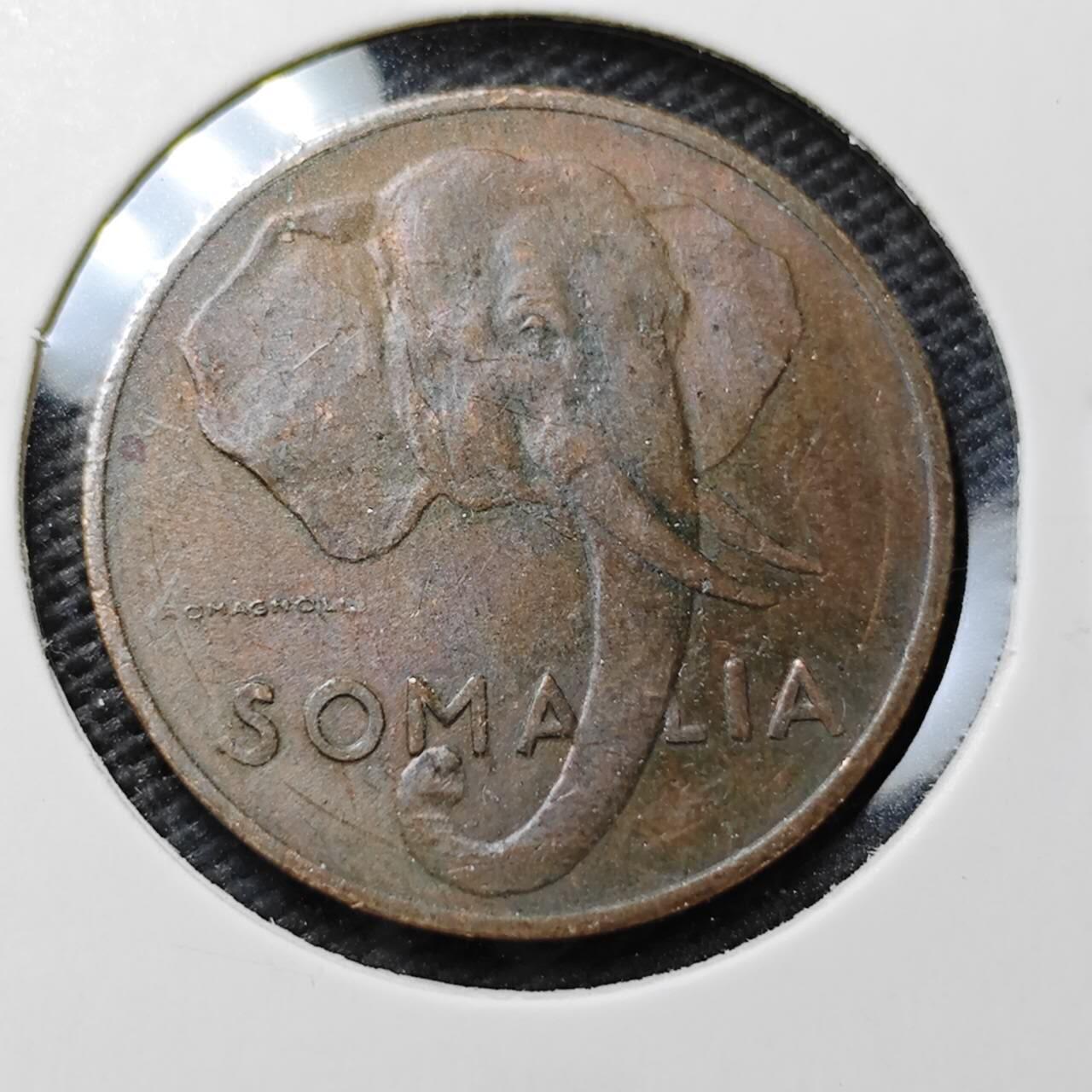 KK钱币收藏小铺  第371场  2月预留时间 周末发货  1950意属索马里5分铜币