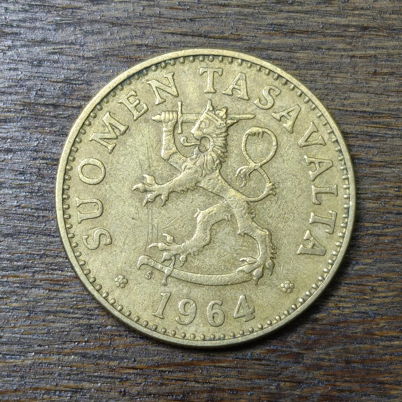 【铜匠收藏】★第132场★散币场，无佣金，30包邮。不满30元，支付5元运费。《接受代拍 代送NGC评级》 芬兰 1964年 50芬尼