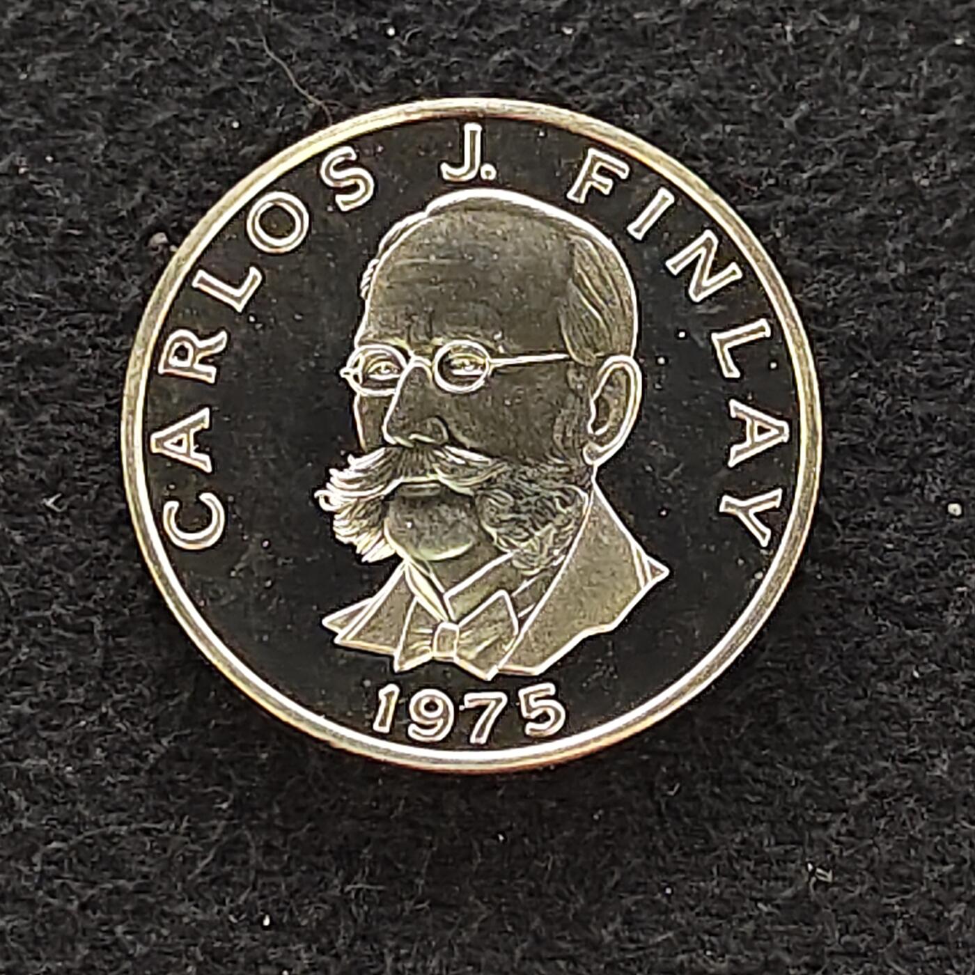 【全场包邮】纯粹捡漏拍478场（免费代拍第15场） 巴拿马1975年5分精制币-古巴医生黄热病研究先驱卡洛斯·芬莱