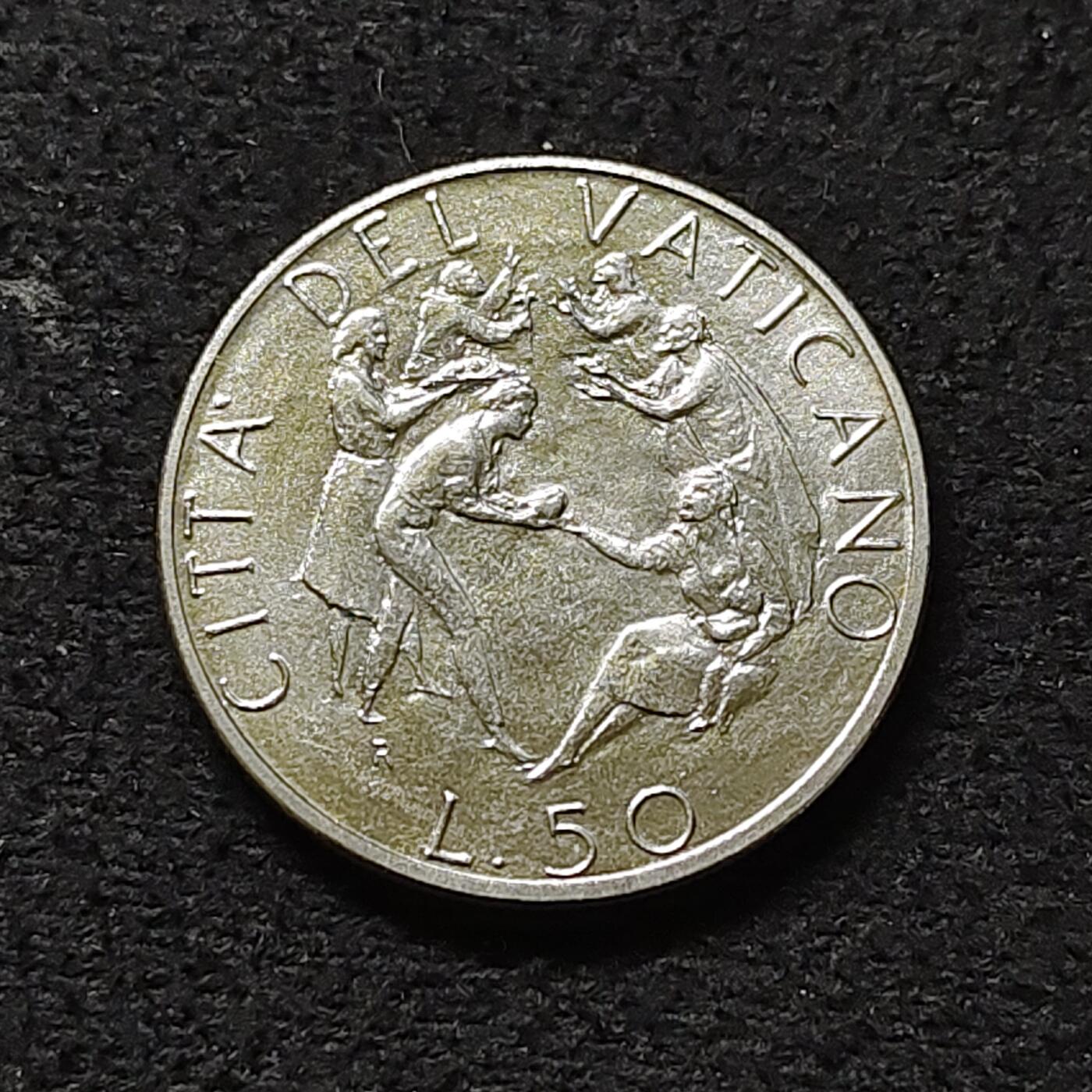 【全场包邮】纯粹捡漏拍478场（免费代拍第15场） 梵蒂冈1989年50里拉