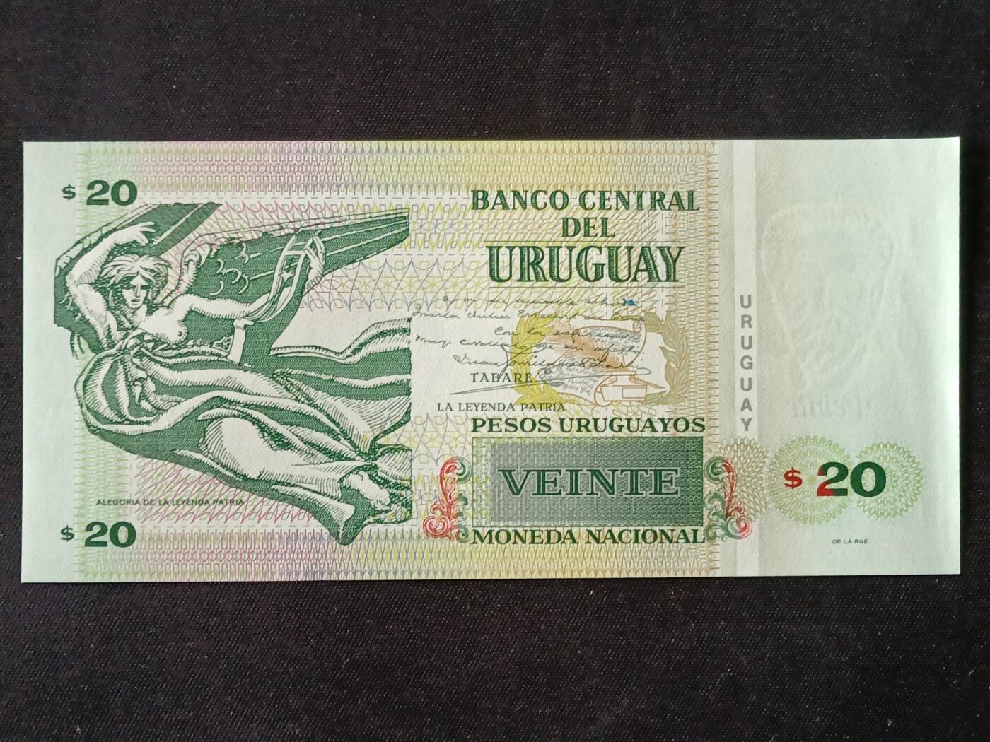 【游宝拍卖】乙巳蛇年87期 佣金1+6% 乌拉圭-20比索【全新UNC-】