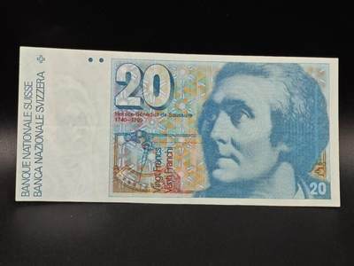 【淘币小摊】限时拍第八百拍  纸币场  满百包邮可预留两周  周一统一发货  - 瑞士20法郎