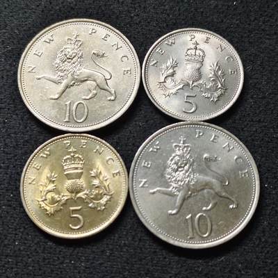 【全场包邮】纯粹捡漏拍478场（免费代拍第15场） - 英国70年代各年份散币4枚一组