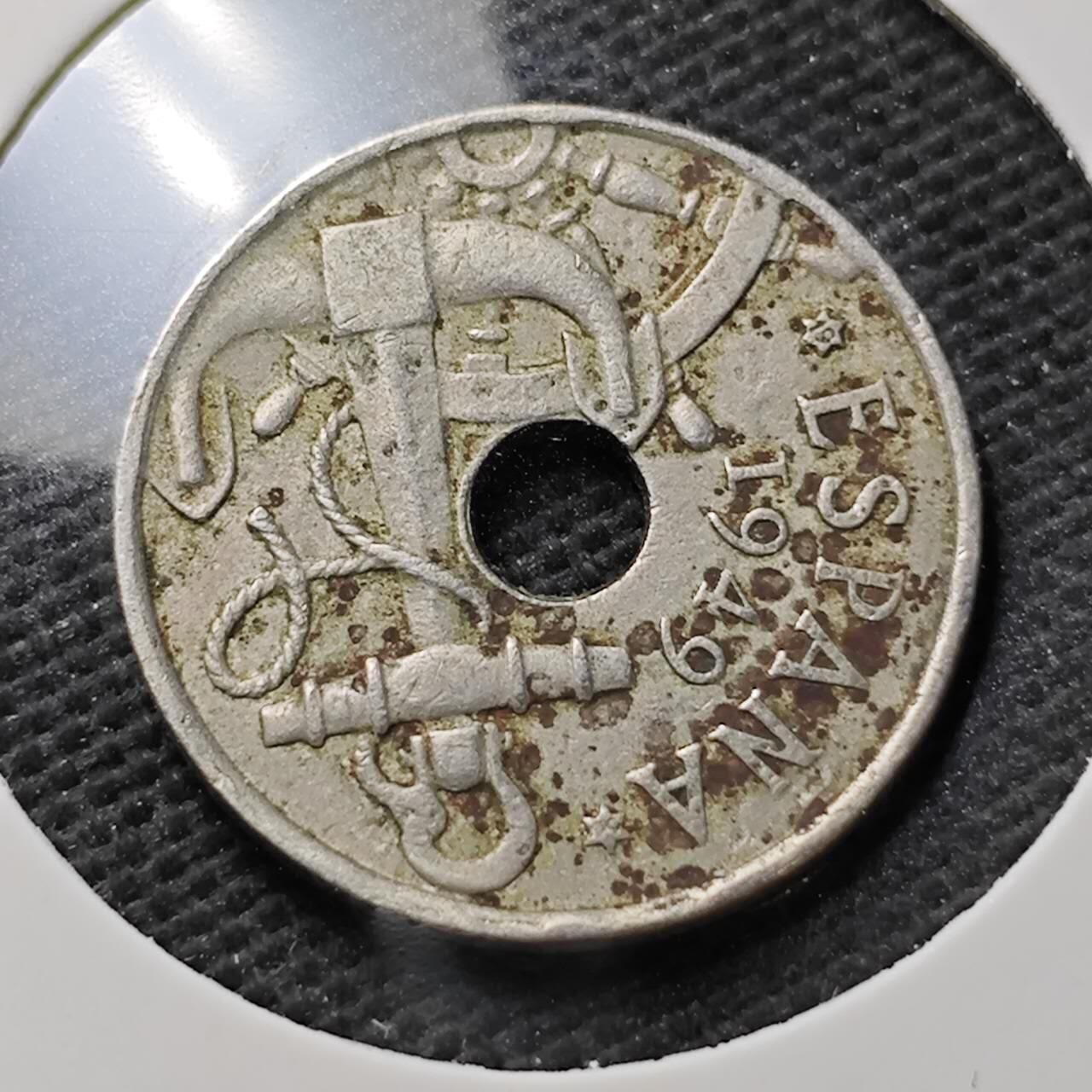 KK钱币收藏小铺  第371场  2月预留时间 周末发货  西班牙50比塞塔