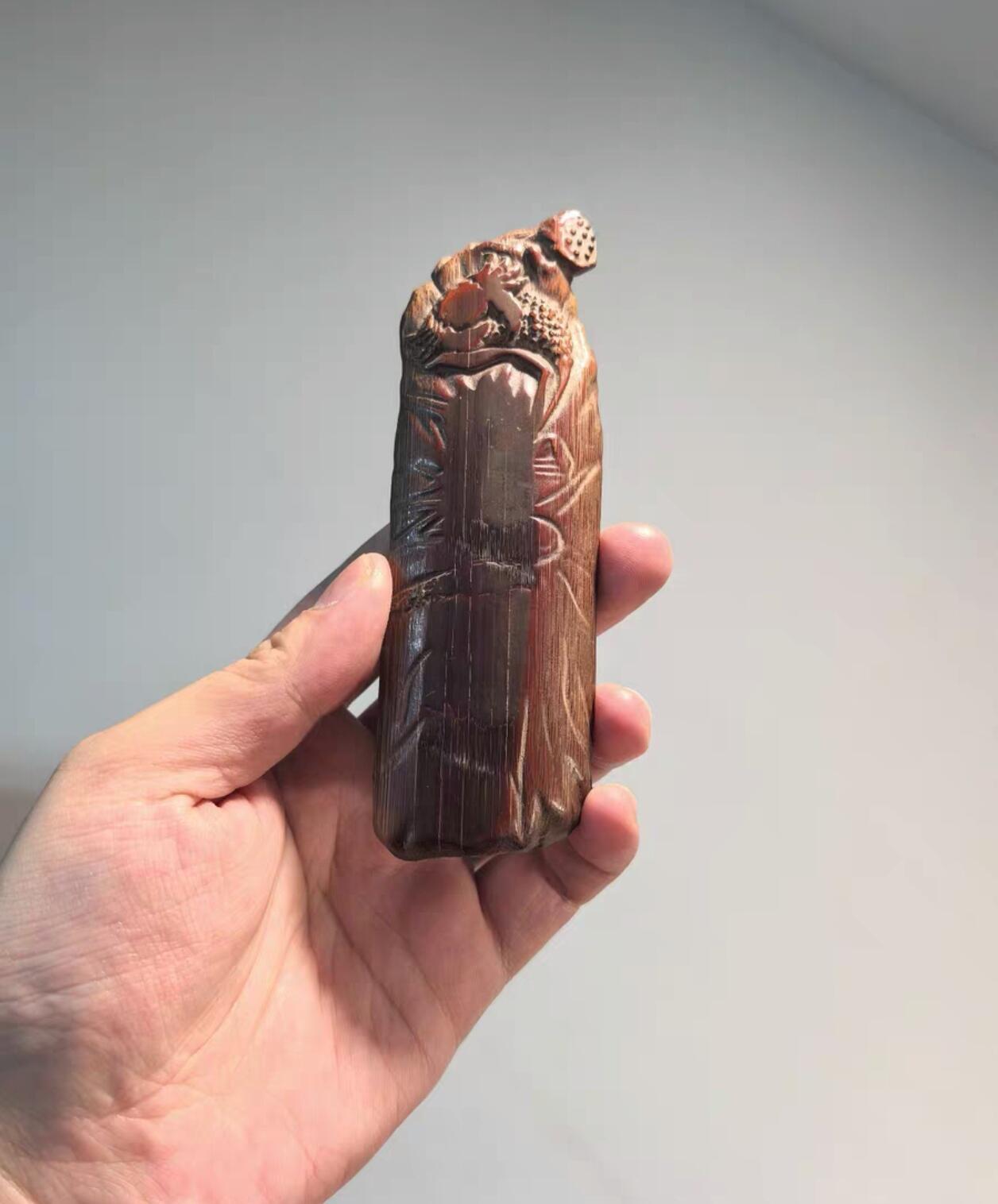 兰馨堂古玩杂项专场 竹雕竹铲摆件