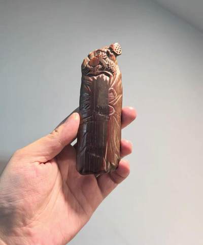 兰馨堂古玩杂项专场 - 竹雕竹铲摆件