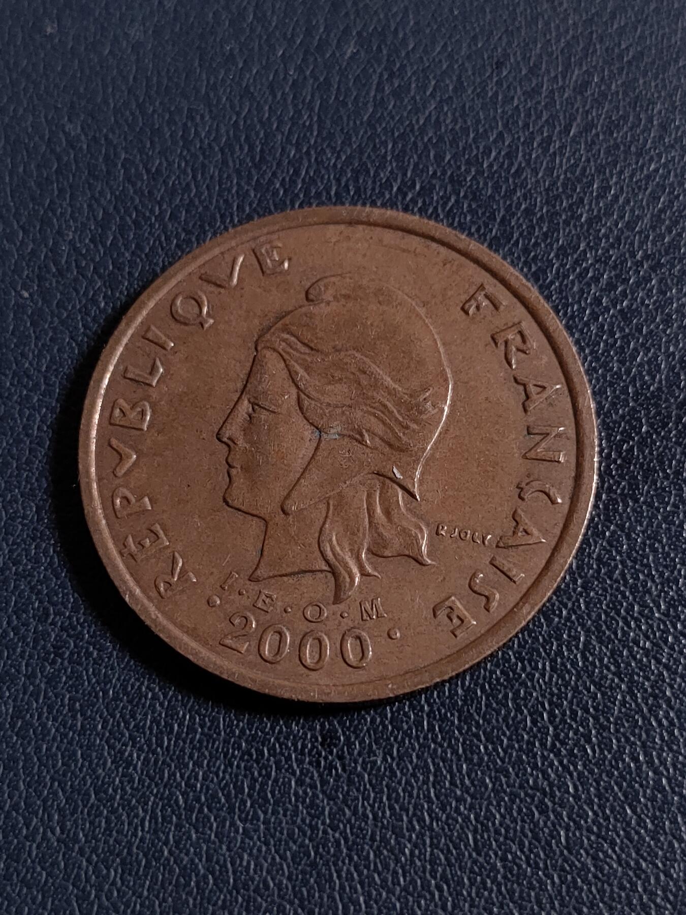 世界各国普、纪币捡漏专场(第十九场) 2000年千禧版法属波利尼西亚（I.E.O.M)自由女神100法郎