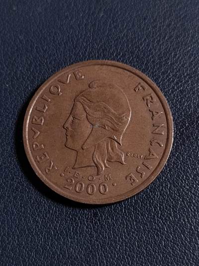 世界各国普、纪币捡漏专场(第十九场) - 2000年千禧版法属波利尼西亚（I.E.O.M)自由女神100法郎