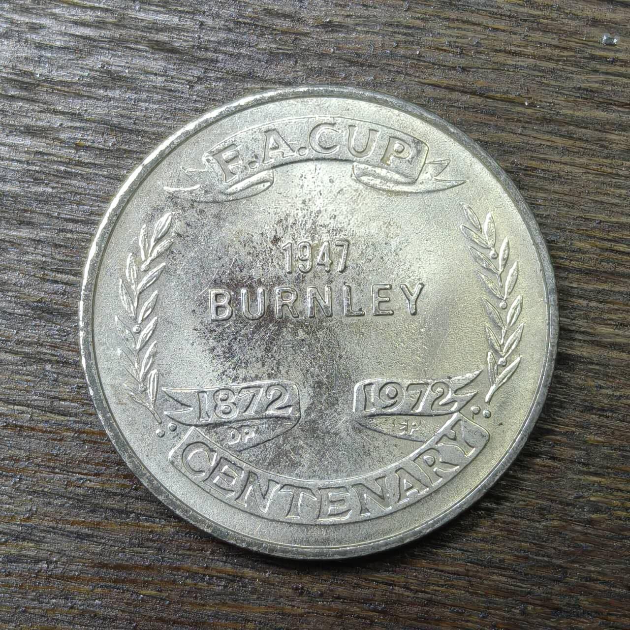 【铜匠收藏】★第132场★散币场，无佣金，30包邮。不满30元，支付5元运费。《接受代拍 代送NGC评级》 伯恩利足球俱乐部百年纪念币