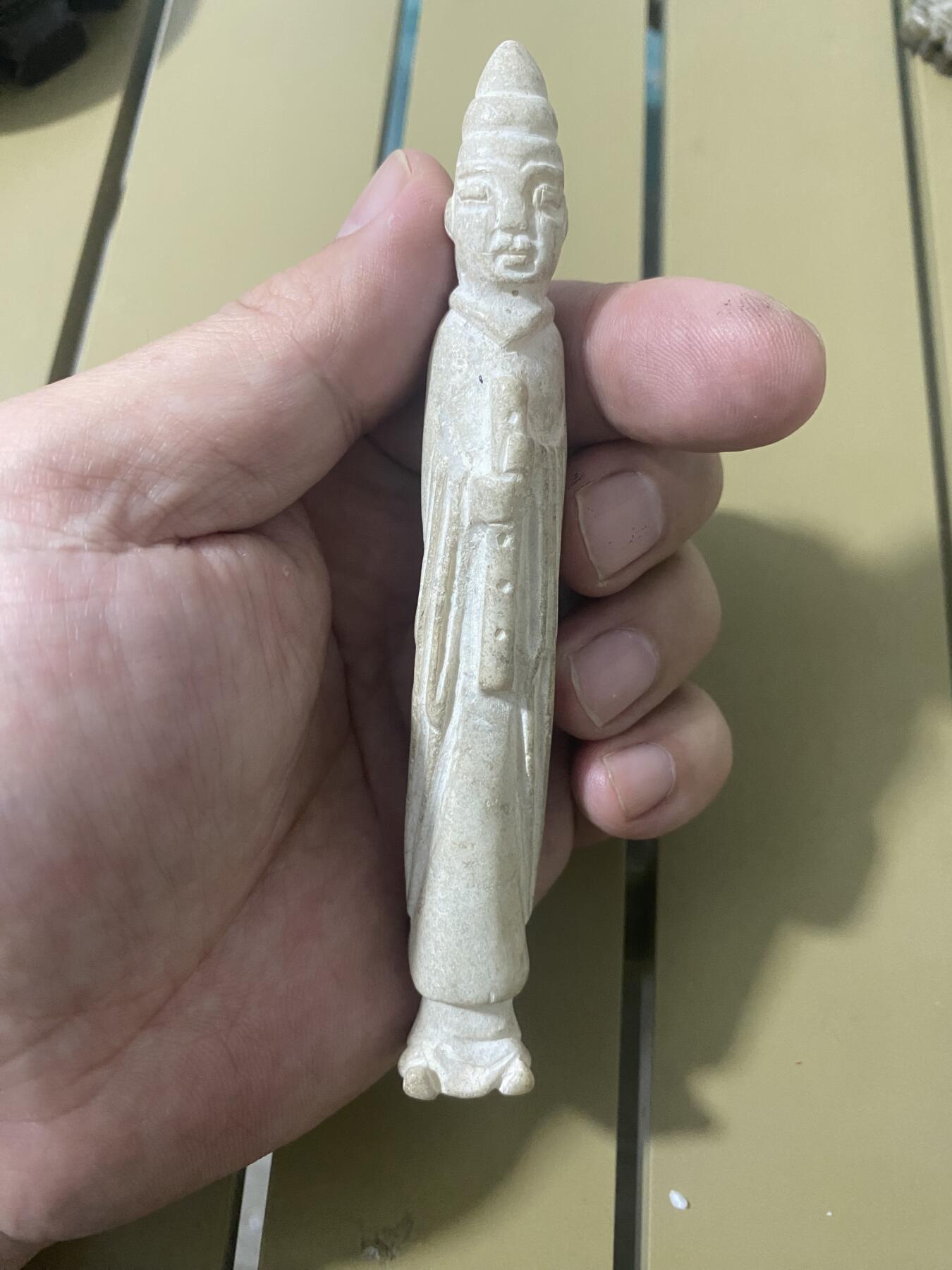 江南站杂件场 手把手一对，材质不知道