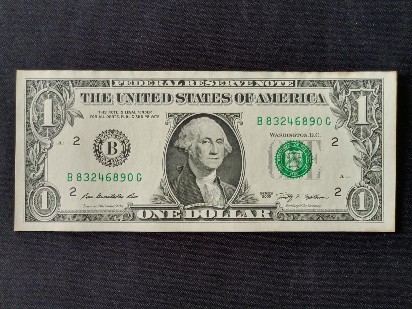 【游宝拍卖】乙巳蛇年87期 佣金1+6% 美国-1美元【SERIES-2009 流通好品VF】