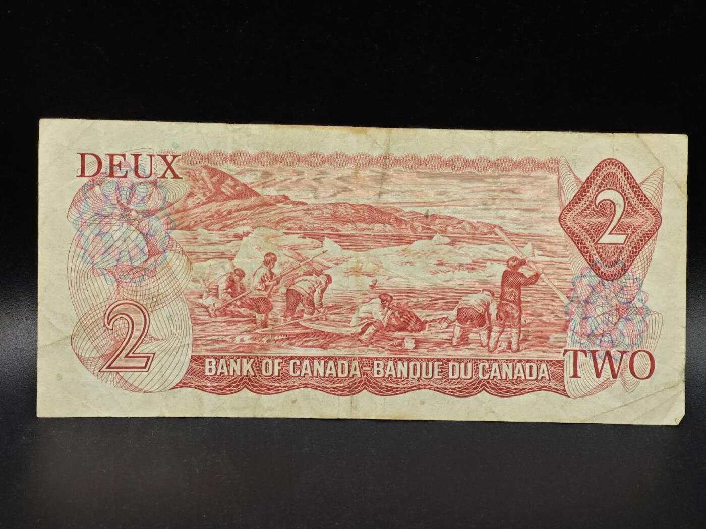 【淘币小摊】限时拍第八百拍  纸币场  满百包邮可预留两周  周一统一发货  加拿大1974年2元