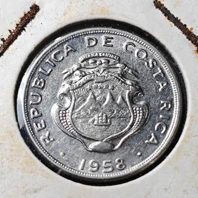 KK钱币收藏小铺  第371场  2月预留时间 周末发货 -  1958哥斯达黎加10分