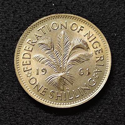 【全场包邮】纯粹捡漏拍478场（免费代拍第15场） - 尼日利亚自由邦1961年女王1先令