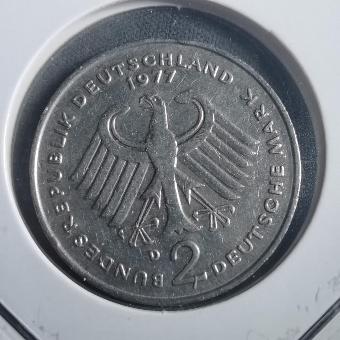 沼泽如烟--第904场 德国1977年2马克