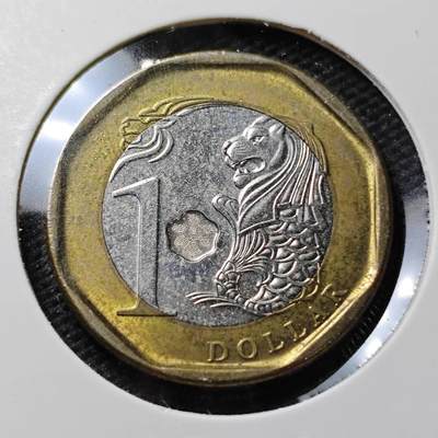 KK钱币收藏小铺  第371场  2月预留时间 周末发货 -  新加坡一元