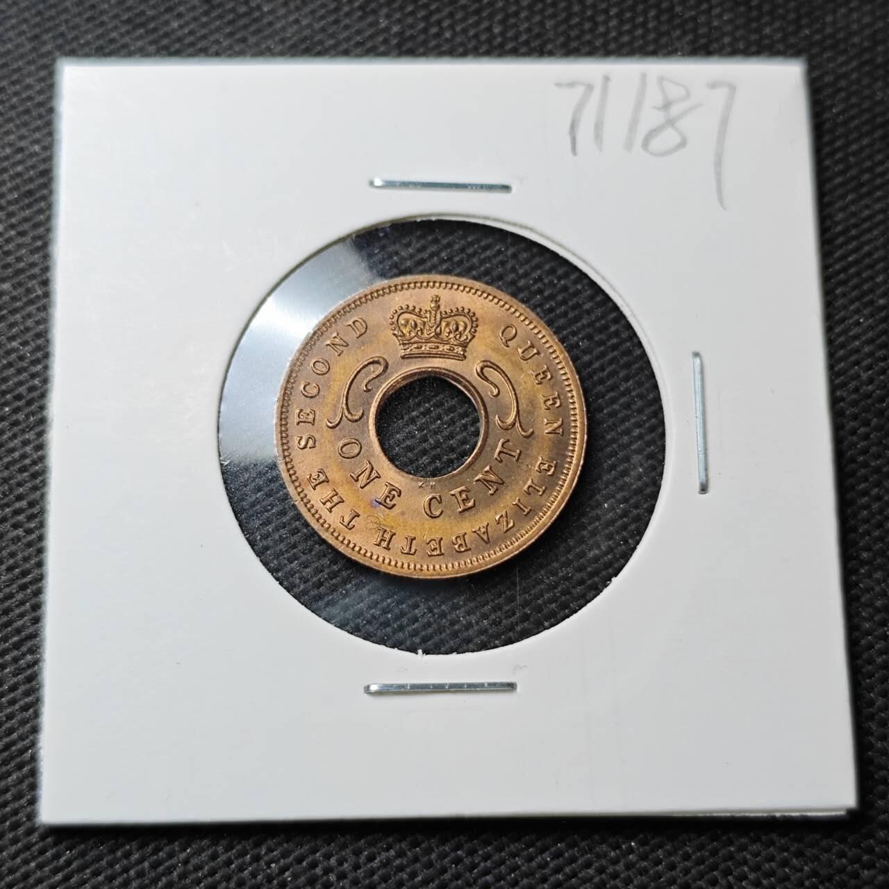 KK钱币收藏小铺  第371场  2月预留时间 周末发货  1959英属东非1分铜币