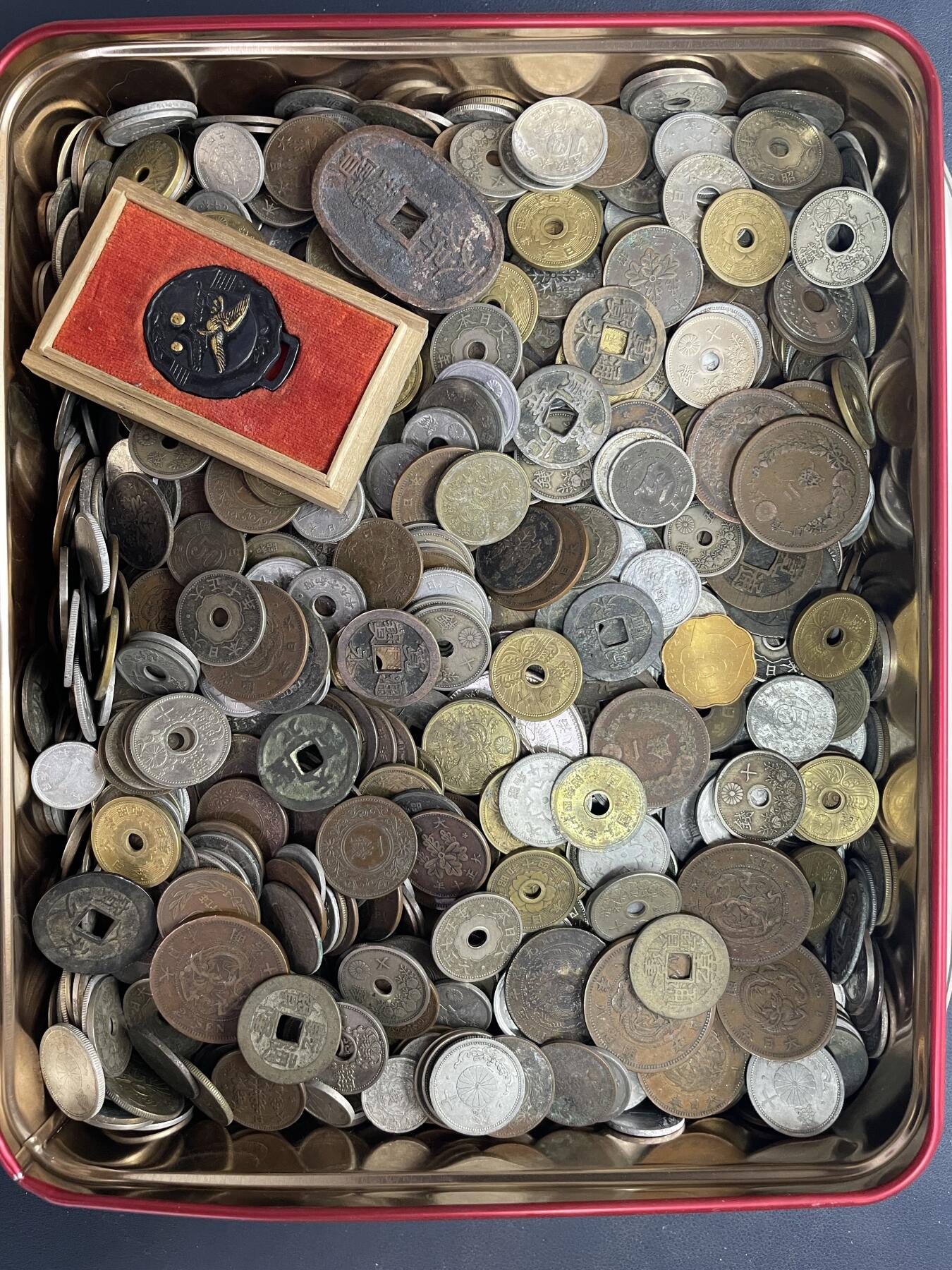 回流1115 日本明治-昭和时期硬币4公斤 无破、裂、烂