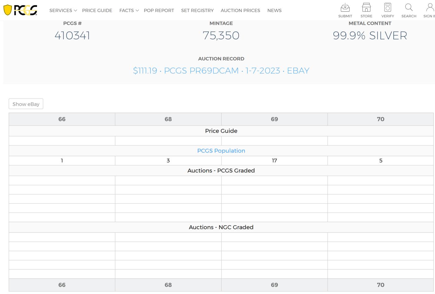 PThappally收藏第54次拍卖，英联邦地区硬币纸币 澳大利亚  2003 年  50 分  15.568g 银币  PCGS PR69DCAM