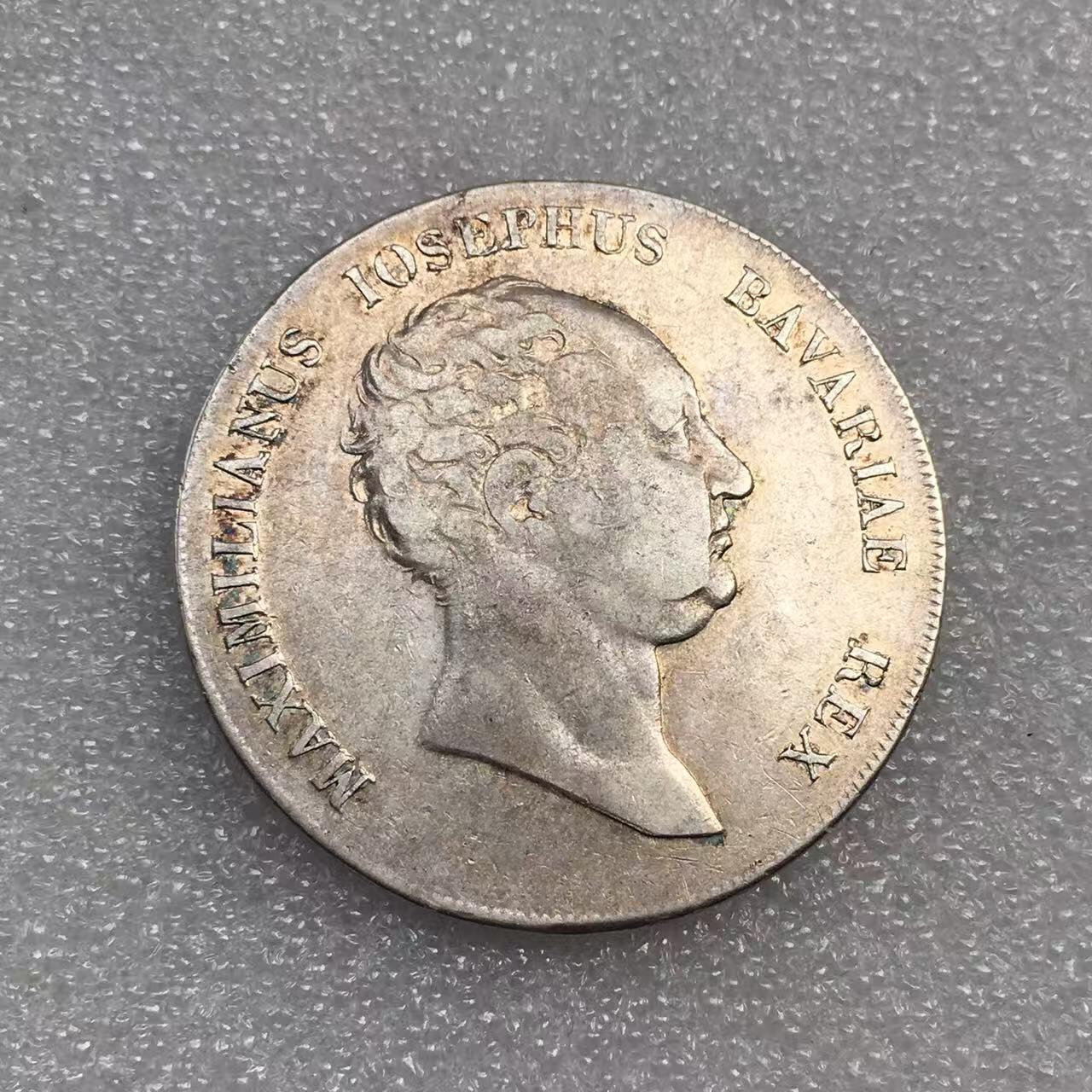 世界钱币专场拍卖 每周二开拍 1812年德国巴伐利亚马克西米利安双剑1泰勒大银币