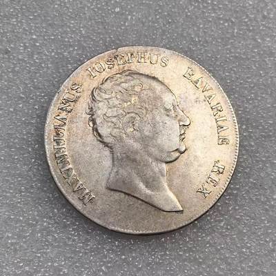 世界钱币专场拍卖 每周二开拍 - 1812年德国巴伐利亚马克西米利安双剑1泰勒大银币