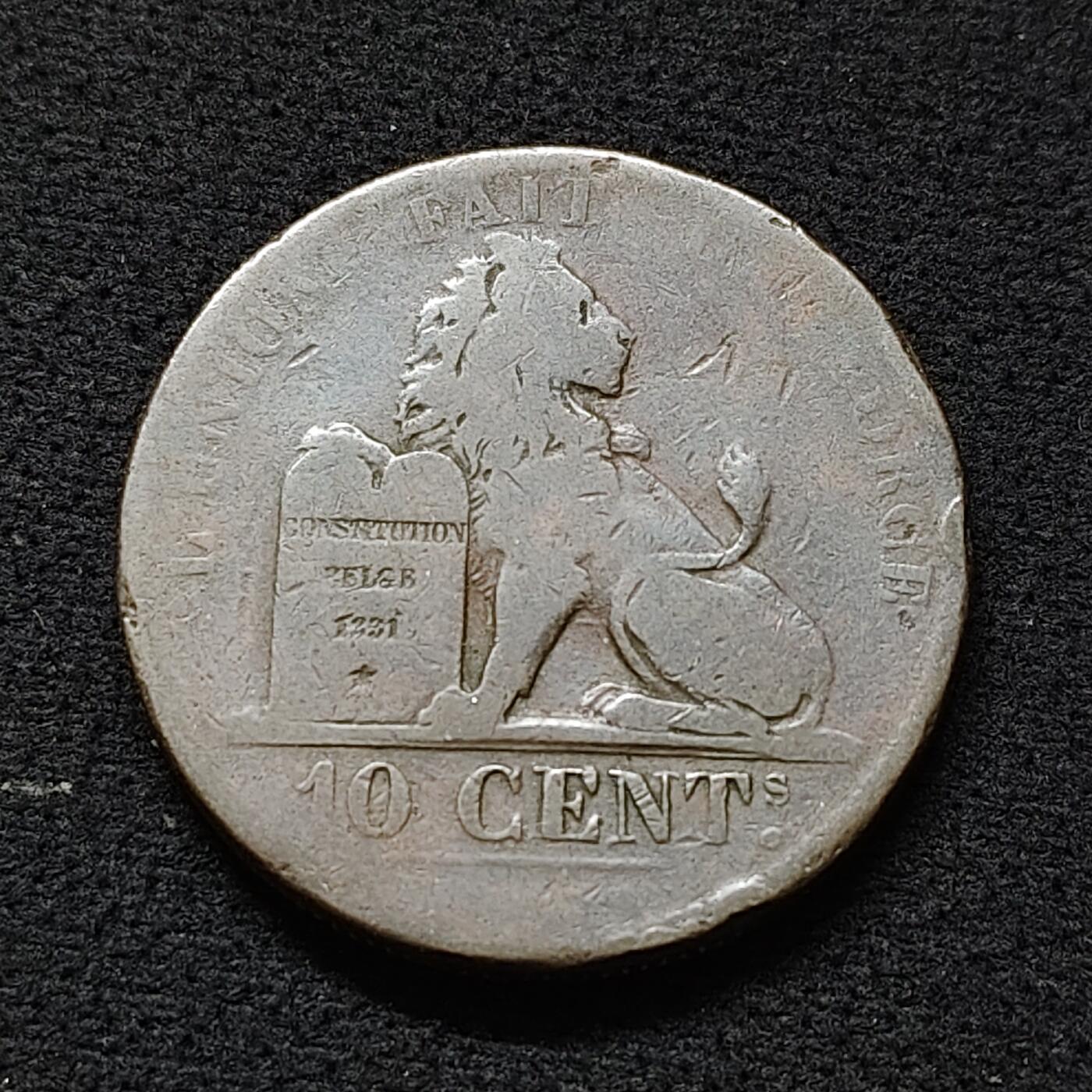 【全场包邮】纯粹捡漏拍478场（免费代拍第15场） 比利时10分大铜币