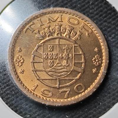 KK钱币收藏小铺  第371场  2月预留时间 周末发货 -  1970葡属东帝汶50分