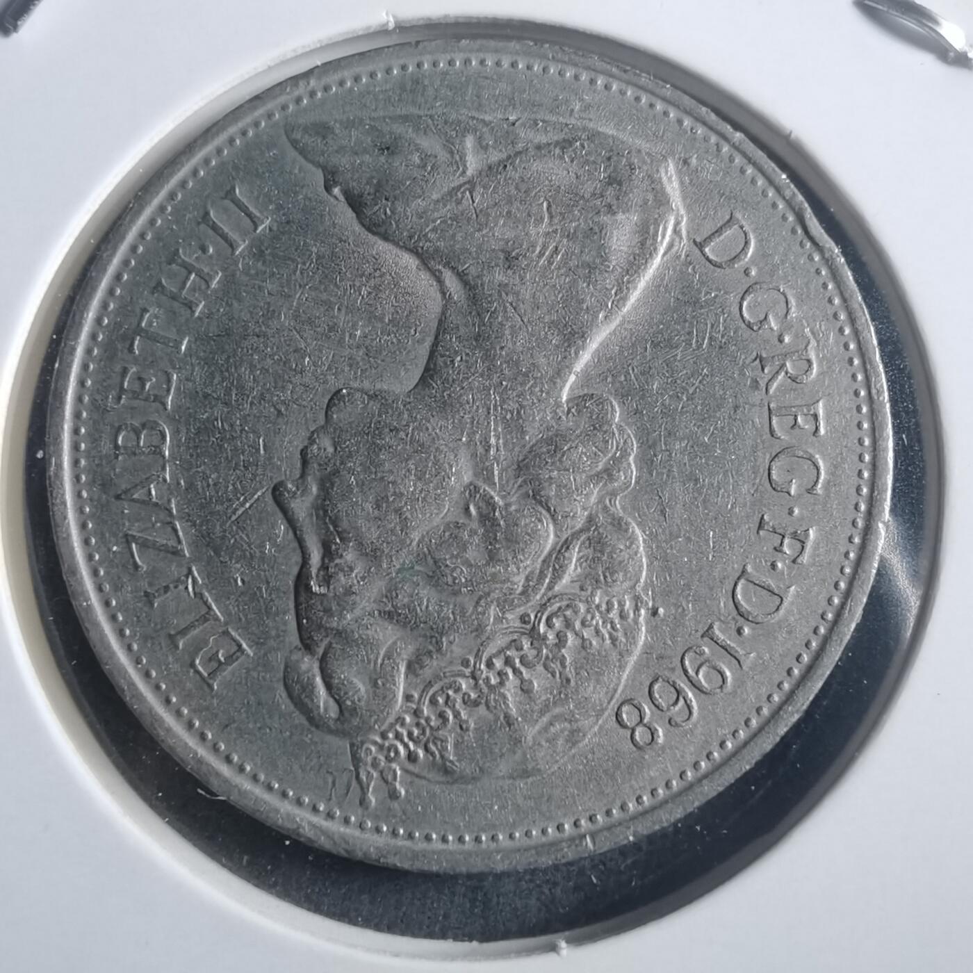 沼泽如烟--第904场 英国1968年10便士