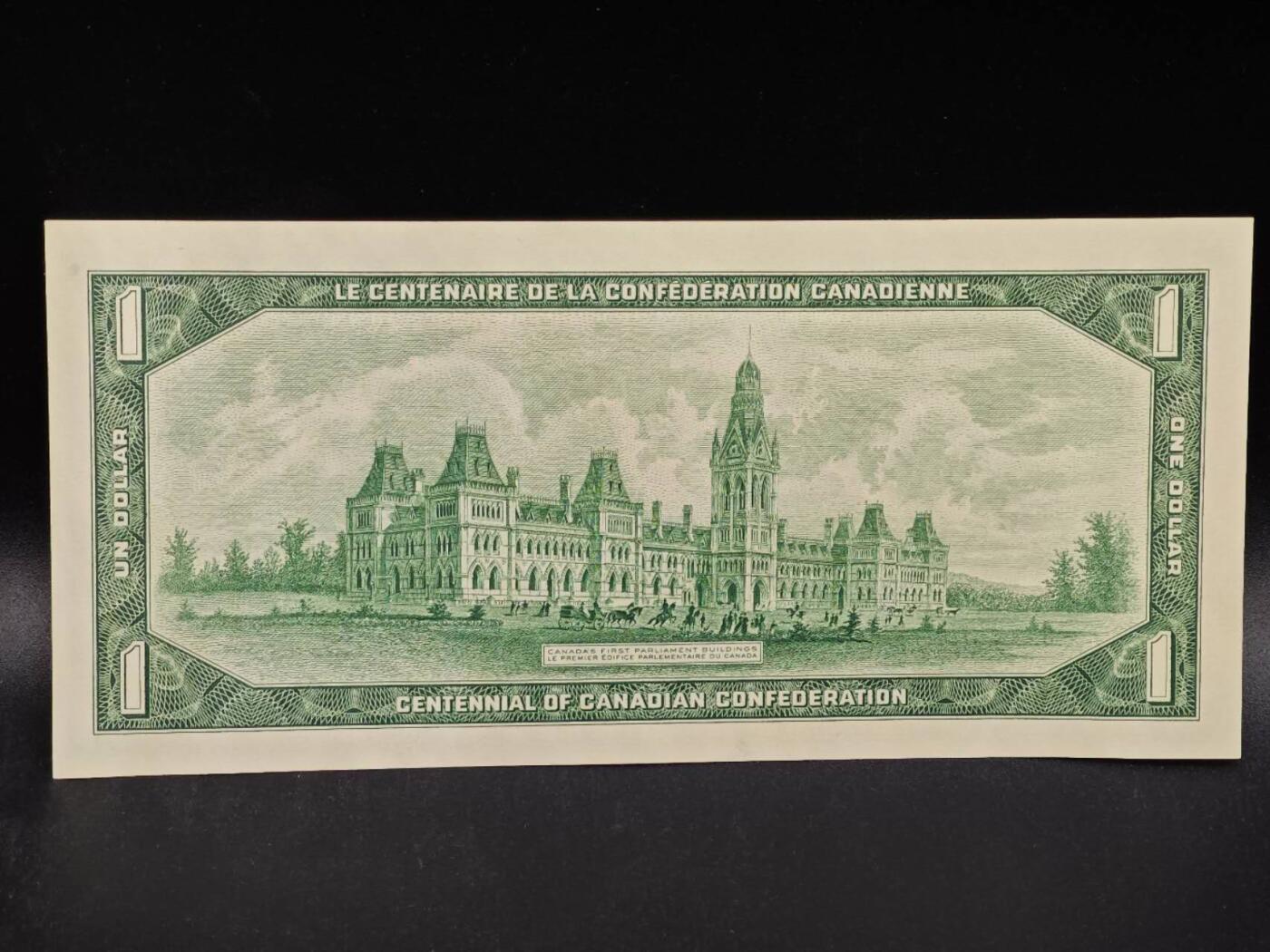 【淘币小摊】限时拍第八百拍  纸币场  满百包邮可预留两周  周一统一发货  加拿大1967年建国100周年1元