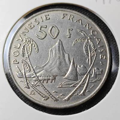 KK钱币收藏小铺  第371场  2月预留时间 周末发货 -  法属波利尼西亚50法郎