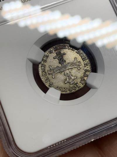 《竞宝斋》第438场 周日，周一，周二 3场连拍 （全场包邮） NGC AU55 奥属尼德兰 1789年 10L 银币 双面深打 品种不可错过