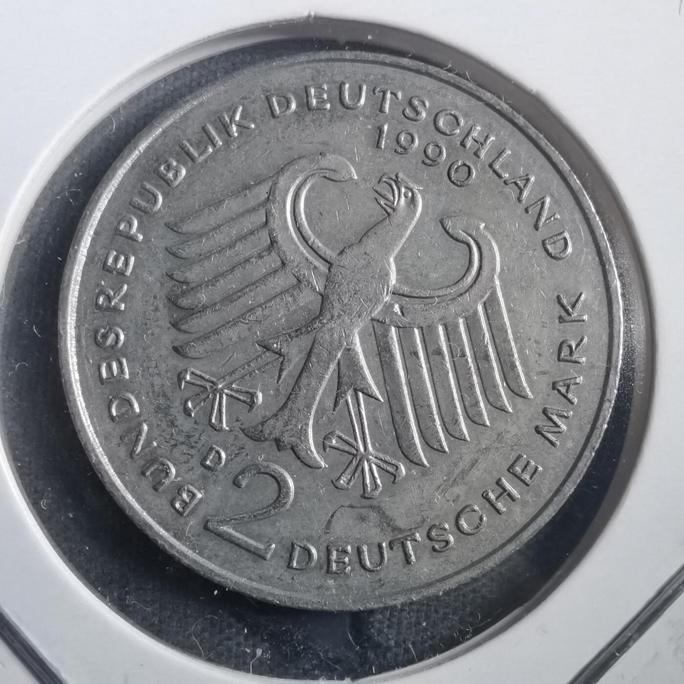 沼泽如烟--第904场 德国1990年2马克