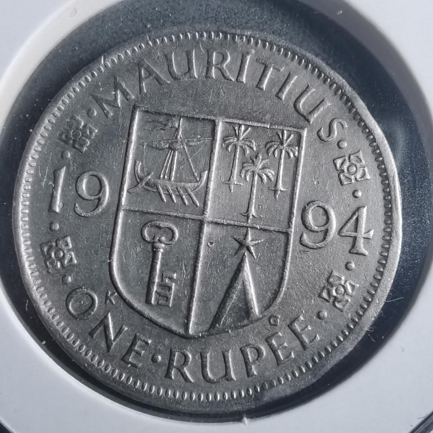 沼泽如烟--第904场 毛里求斯1994年1卢比