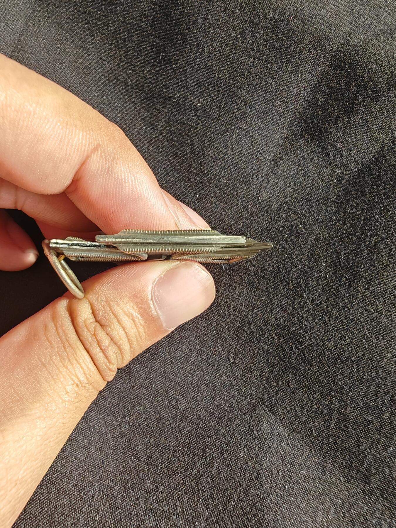 时顺第二十五拍 德国二级铁十字，挖土修复，品相稍好，章体有开缝