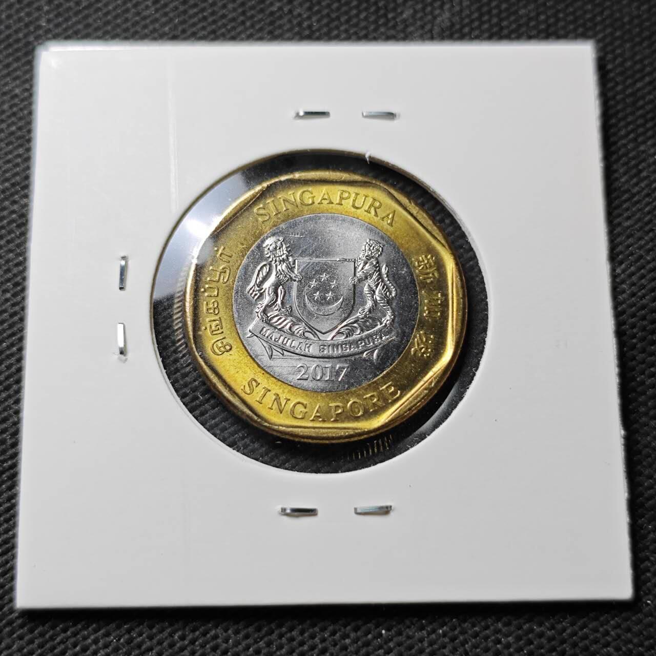 KK钱币收藏小铺  第371场  2月预留时间 周末发货  新加坡一元