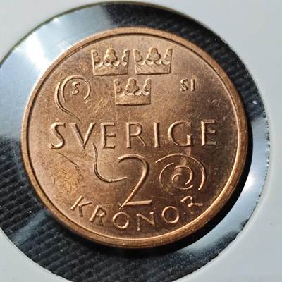 KK钱币收藏小铺  第372场  2月预留时间 周末发货 -  2016瑞典2克朗 好品